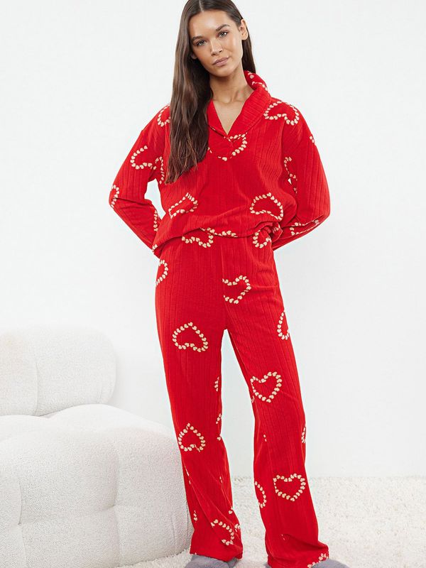 Trendyol Trendyol Pidžama  bež / crvena