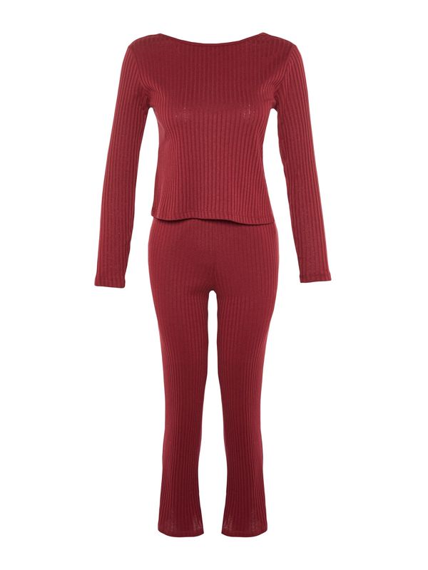 Trendyol Trendyol Pidžama  bordo / bijela
