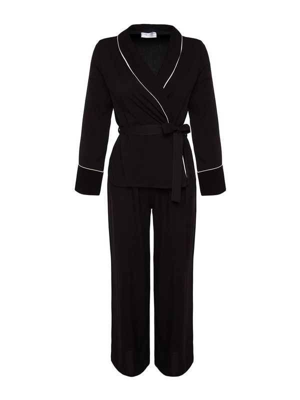 Trendyol Trendyol Pidžama  crna / bijela