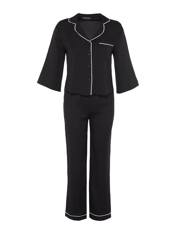 Trendyol Trendyol Pidžama  crna / bijela