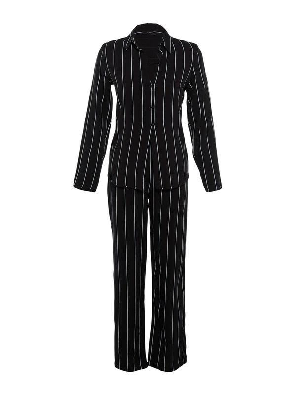 Trendyol Trendyol Pidžama  crna / bijela