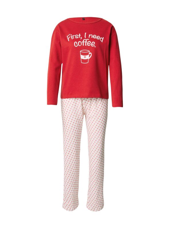 Trendyol Trendyol Pidžama  tamno ljubičasta / crvena / bijela