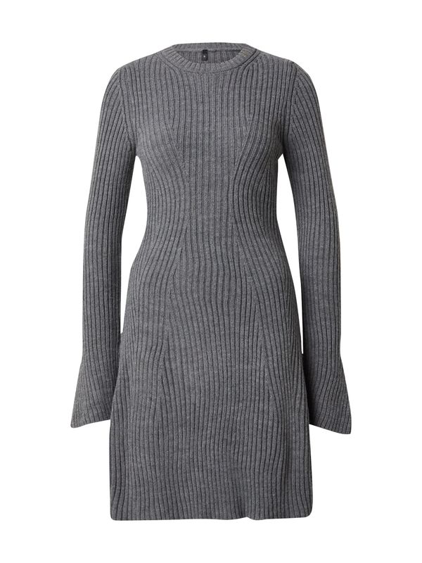 Trendyol Trendyol Pletena haljina  tamo siva