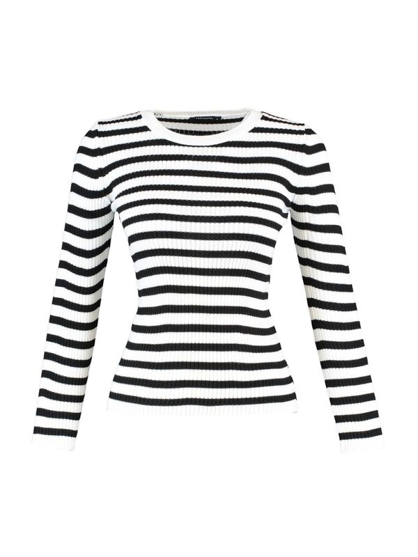 Trendyol Trendyol Pulover  crna / bijela