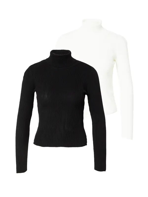 Trendyol Trendyol Pulover  crna / bijela