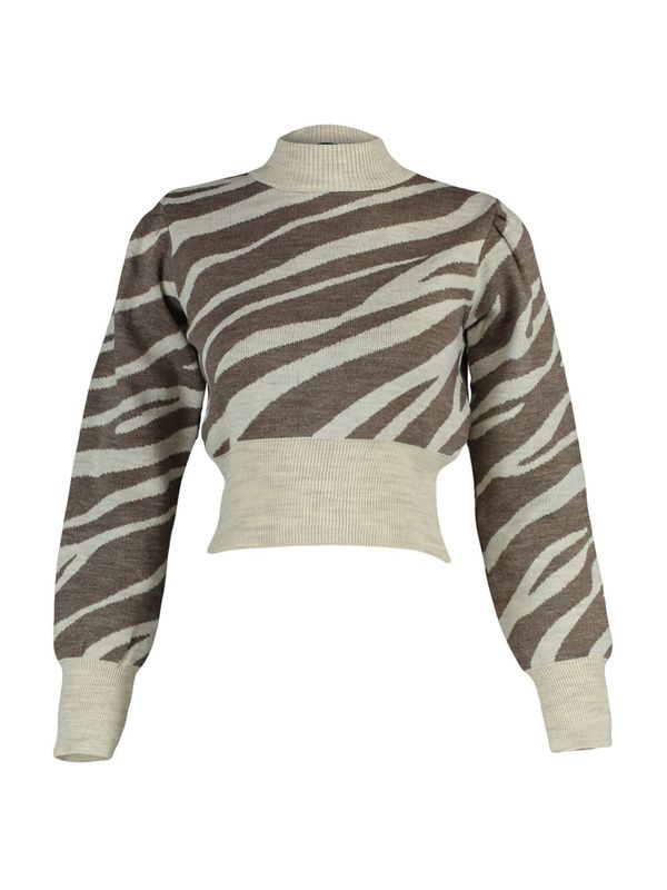 Trendyol Trendyol Pulover  ecru/prljavo bijela / svijetlosmeđa