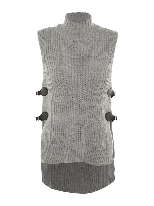 Trendyol Trendyol Pulover  siva melange / crna