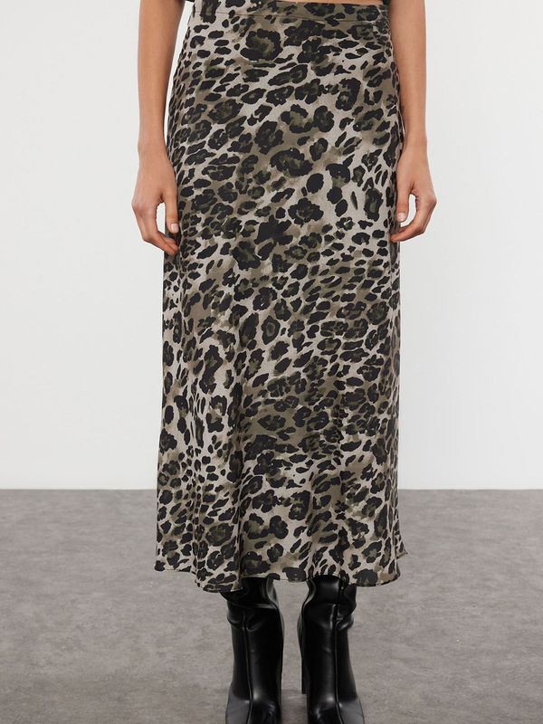 Trendyol Trendyol Suknja  bež siva / kaki / crna