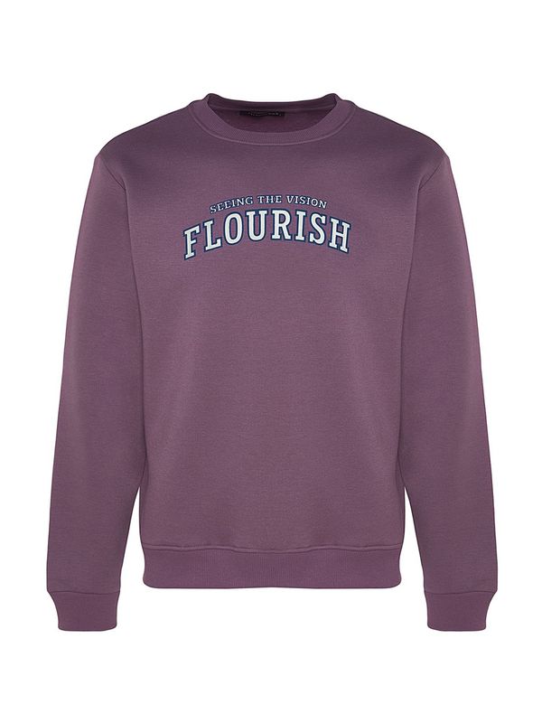 Trendyol Trendyol Sweater majica  tamno plava / ljubičasta / bijela