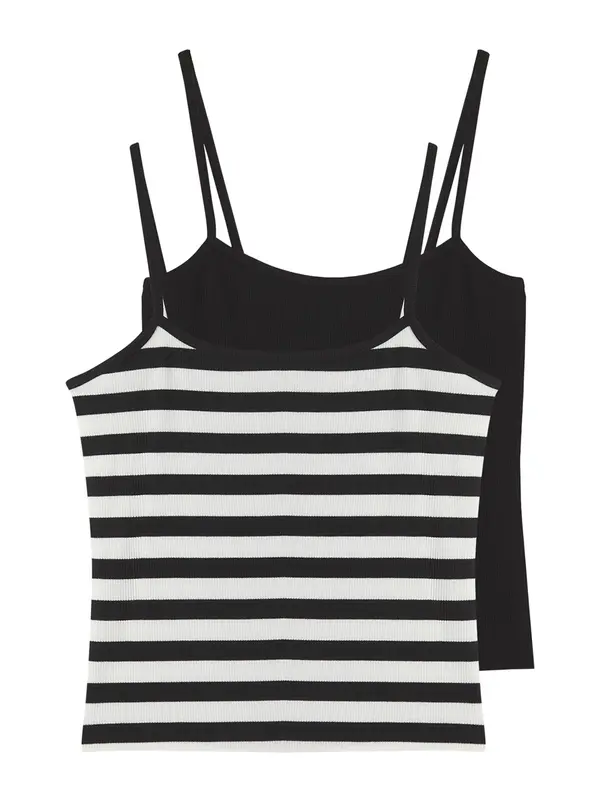 Trendyol Trendyol Top 'Athlete'  crna / bijela