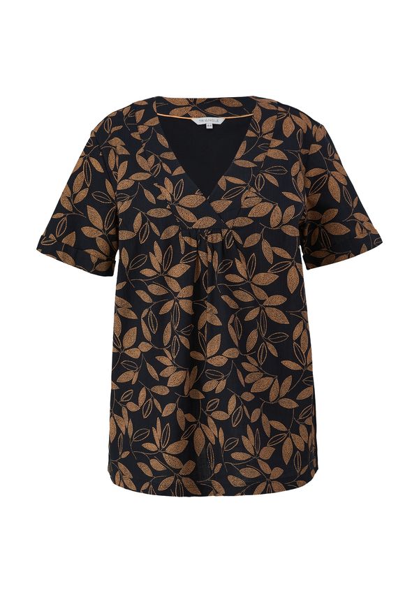 TRIANGLE TRIANGLE Bluza  kestenjasto smeđa / crna