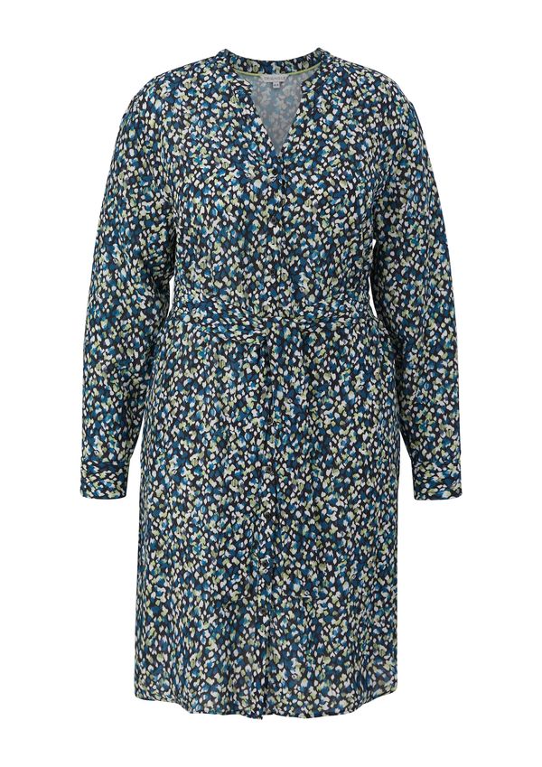 TRIANGLE TRIANGLE Košulja haljina  plava / mornarsko plava / žuta / bijela