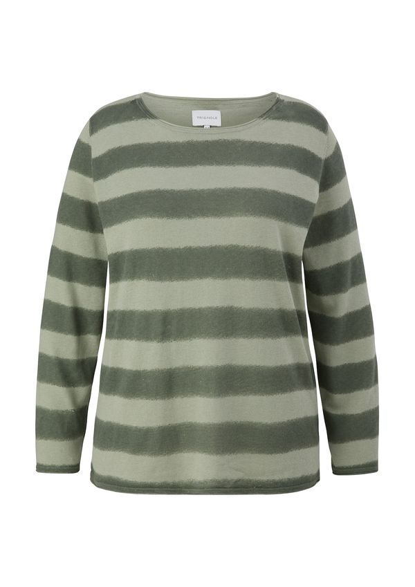 TRIANGLE TRIANGLE Pulover  pastelno zelena / tamno zelena