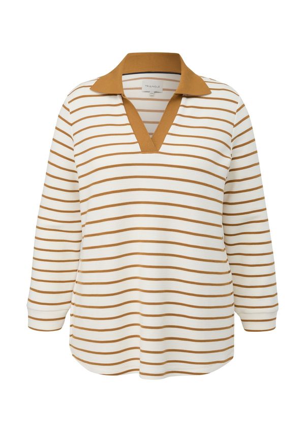 TRIANGLE TRIANGLE Sweater majica  ecru/prljavo bijela / smeđa