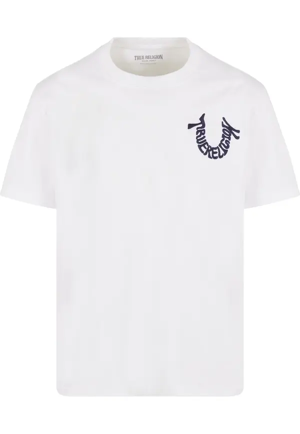 True Religion True Religion Majica  plava / bijela