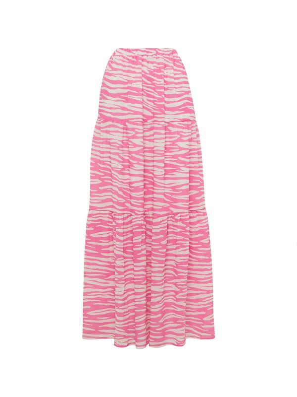 Tussah Tussah Suknja 'MILLY'  roza / bijela