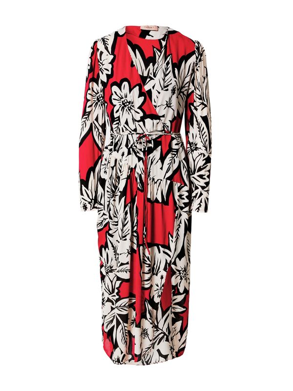 Twinset Twinset Haljina  crvena / crna / bijela