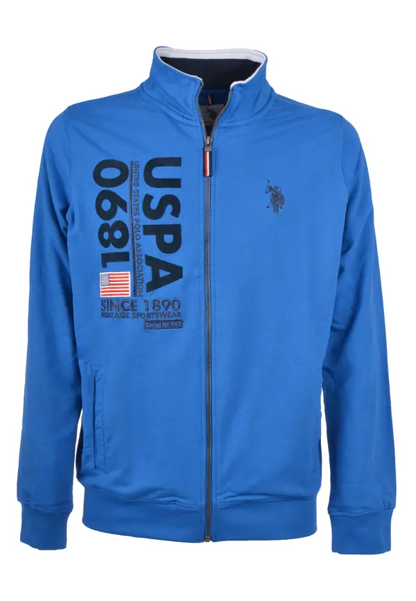 U.S. Polo Assn. U.S. POLO ASSN. Gornji dio trenirke  kraljevsko plava / crna