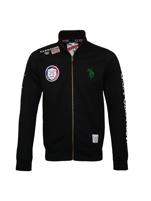 U.S. Polo Assn. U.S. POLO ASSN. Gornji dio trenirke  zelena / crvena / crna / bijela