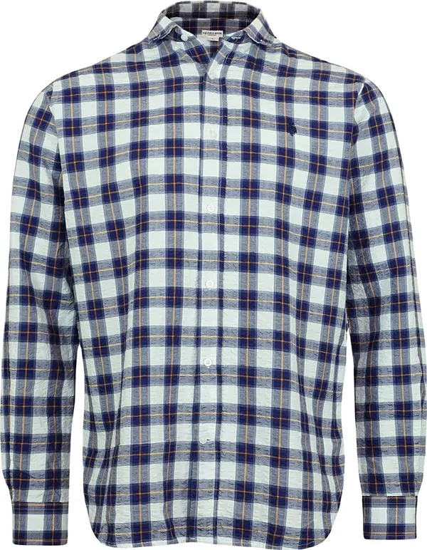 U.S. Polo Assn. U.S. POLO ASSN. Košulja  plava / svijetlonarančasta / bijela