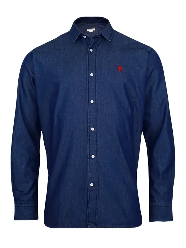 U.S. Polo Assn. U.S. POLO ASSN. Košulja  plavi traper / crvena