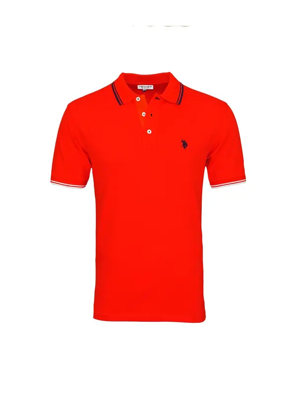 U.S. Polo Assn. U.S. POLO ASSN. Majica 'Barney'  crvena / crna / bijela