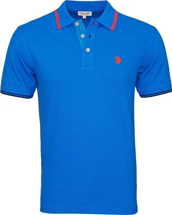 U.S. Polo Assn. U.S. POLO ASSN. Majica 'Barney'  plava / crvena