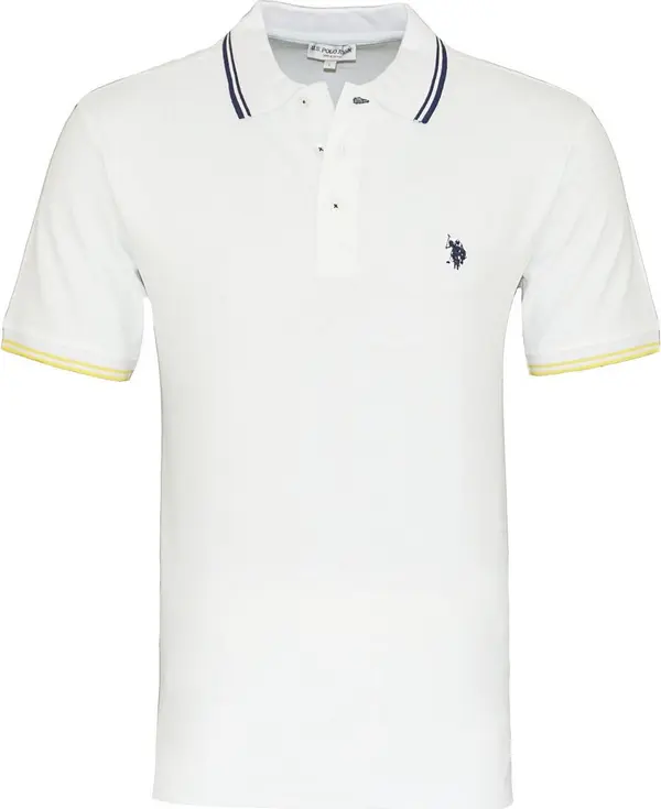 U.S. Polo Assn. U.S. POLO ASSN. Majica 'Barney'  žuta / crna / bijela