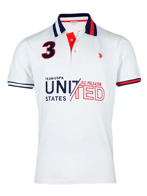 U.S. POLO ASSN. U.S. POLO ASSN. Majica  crvena / crna / bijela