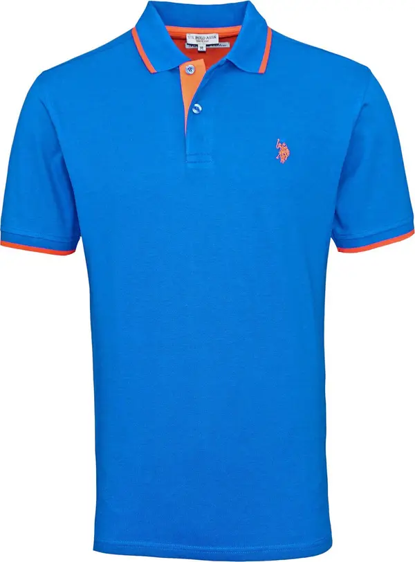 U.S. Polo Assn. U.S. POLO ASSN. Majica 'Fashion'  plava / narančasta