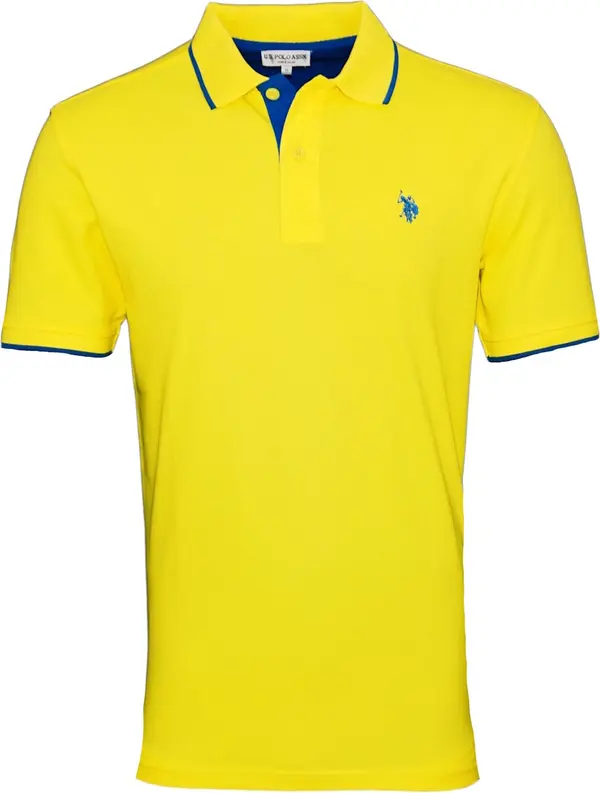 U.S. Polo Assn. U.S. POLO ASSN. Majica  kobalt plava / žuta