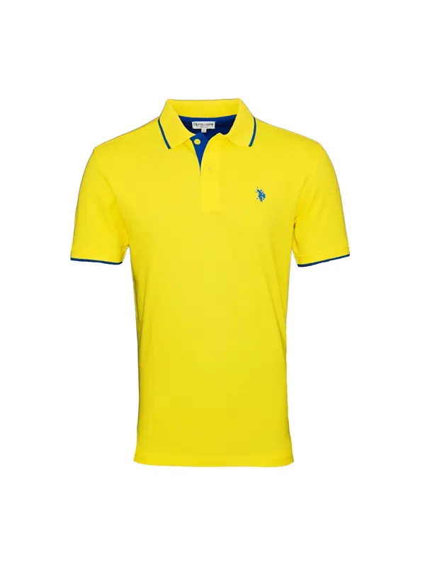 U.S. POLO ASSN. U.S. POLO ASSN. Majica  kobalt plava / žuta