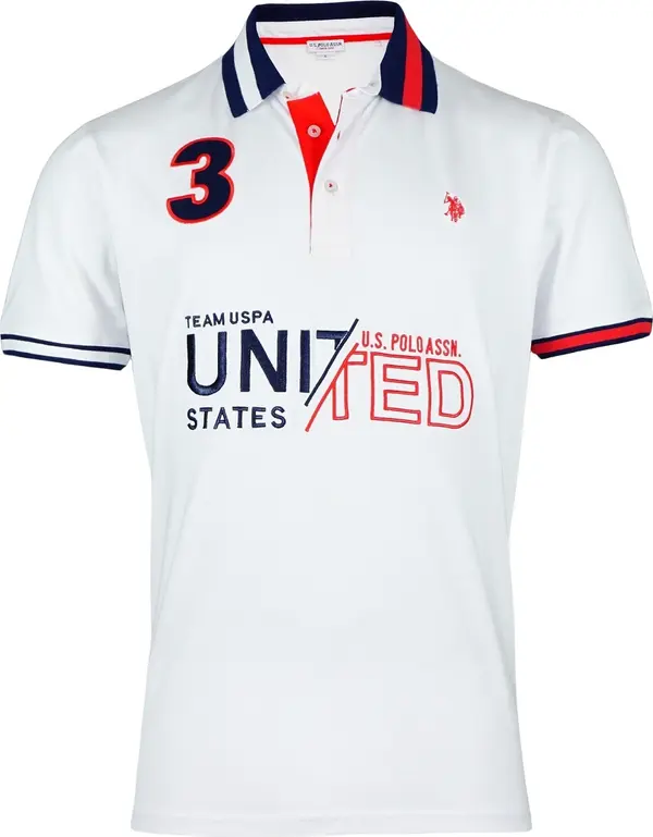 U.S. Polo Assn. U.S. POLO ASSN. Majica  mornarsko plava / crvena / bijela