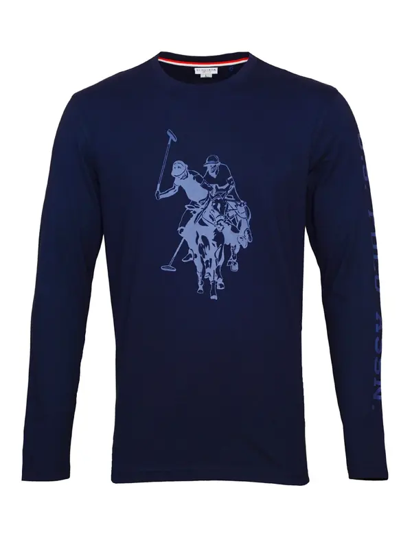 U.S. Polo Assn. U.S. POLO ASSN. Majica  mornarsko plava / svijetloplava