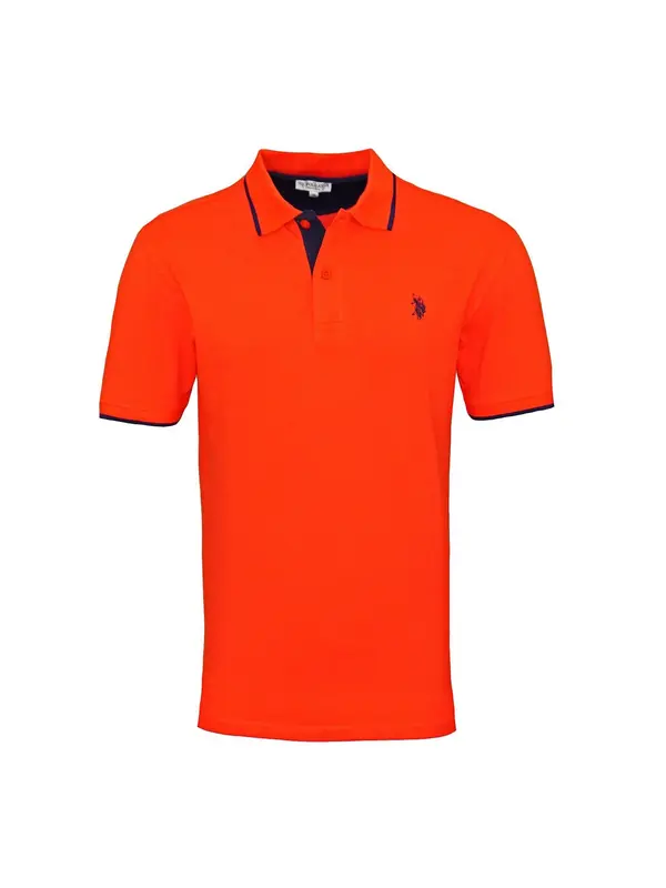 U.S. Polo Assn. U.S. POLO ASSN. Majica  neonsko narančasta / crna