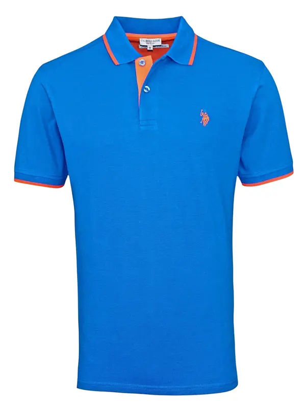 U.S. POLO ASSN. U.S. POLO ASSN. Majica  plava / narančasta
