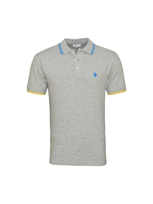 U.S. Polo Assn. U.S. POLO ASSN. Majica  plava / žuta / siva melange