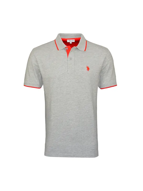U.S. POLO ASSN. U.S. POLO ASSN. Majica  siva melange / crvena