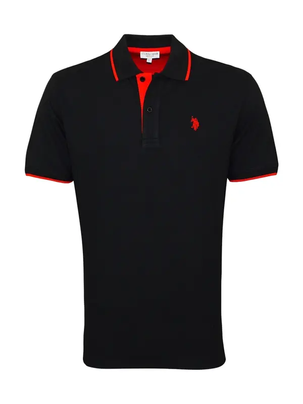 U.S. POLO ASSN. U.S. POLO ASSN. Majica  svijetlo crvena / crna
