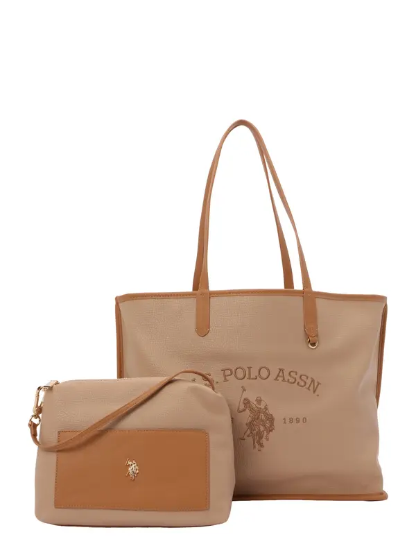 U.S. POLO ASSN. U.S. POLO ASSN. Shopper torba  bež / konjak