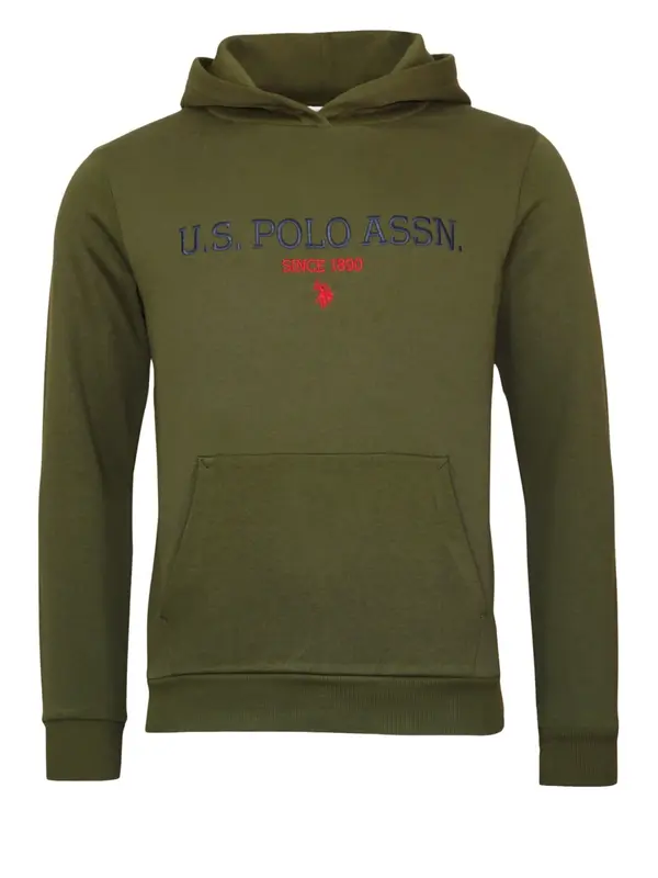 U.S. POLO ASSN. U.S. POLO ASSN. Sweater majica  mornarsko plava / maslinasta / vatreno crvena