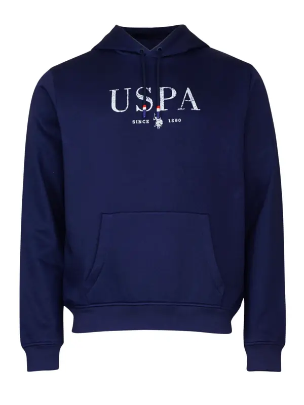 U.S. Polo Assn. U.S. POLO ASSN. Sweater majica  tamno plava / bijela