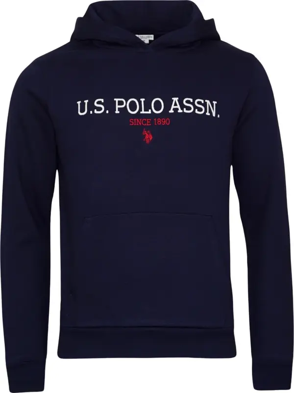 U.S. Polo Assn. U.S. POLO ASSN. Sweater majica  tamno plava / krvavo crvena / bijela