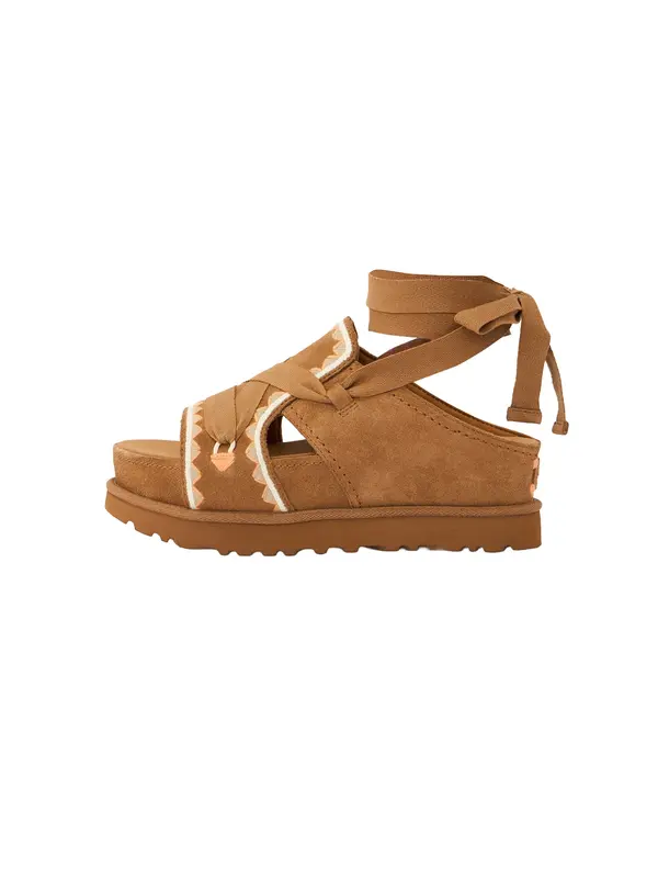 UGG UGG Sandale 'Goldenstar Hi Artistitch'  bež / konjak