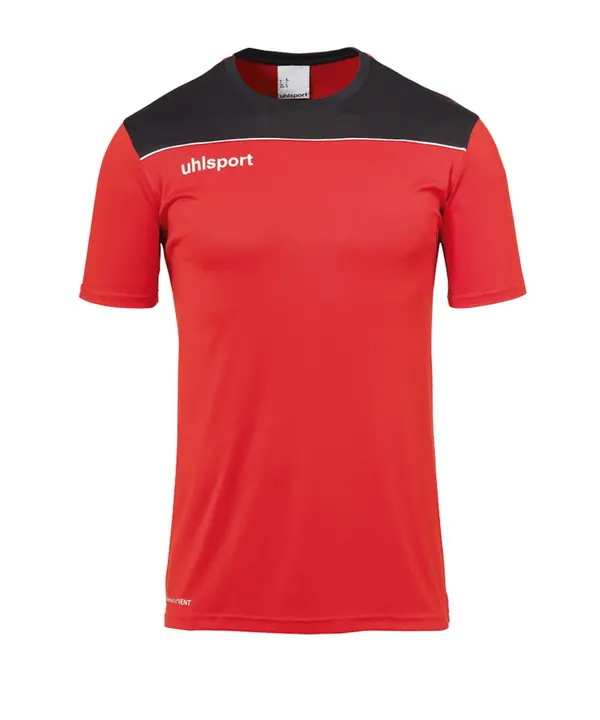 UHLSPORT UHLSPORT Tehnička sportska majica  crvena / crna / bijela