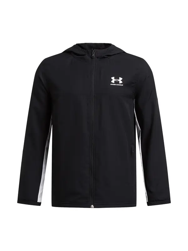 UNDER ARMOUR UNDER ARMOUR Sportska jakna 'Rival'  crna / bijela