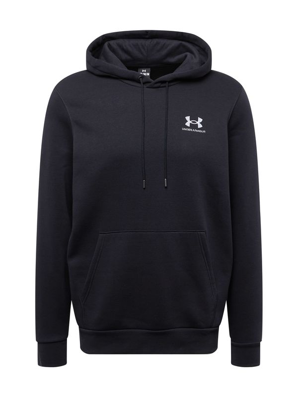 UNDER ARMOUR UNDER ARMOUR Sportska sweater majica 'Essential'  crna / bijela