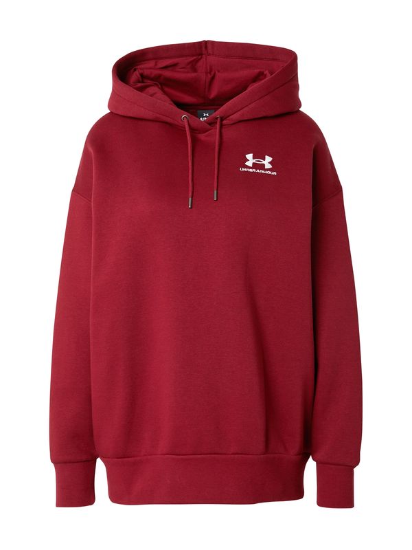 UNDER ARMOUR UNDER ARMOUR Sportska sweater majica 'Essential'  crvena / bijela