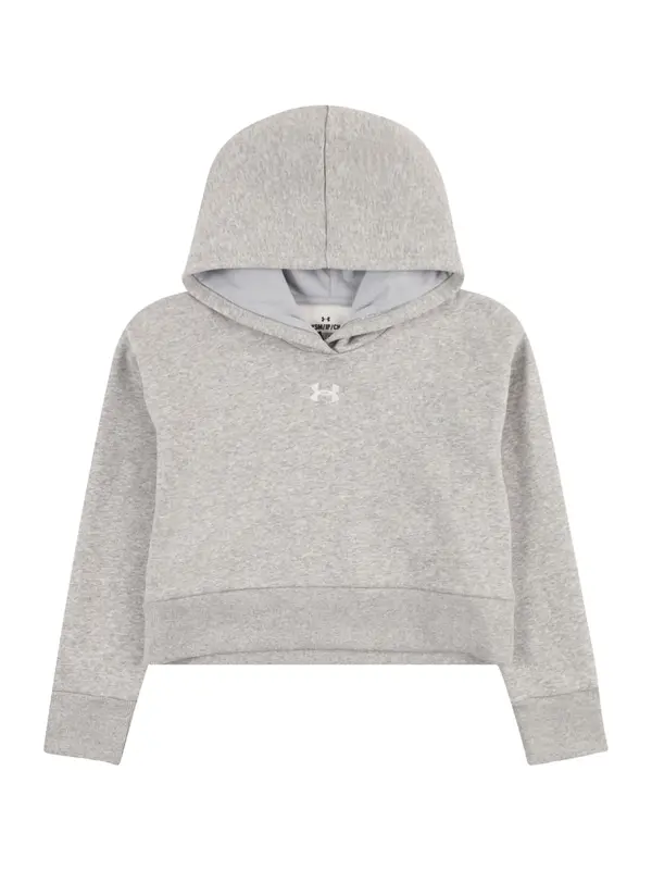 UNDER ARMOUR UNDER ARMOUR Sportska sweater majica 'Rival'  siva melange / bijela
