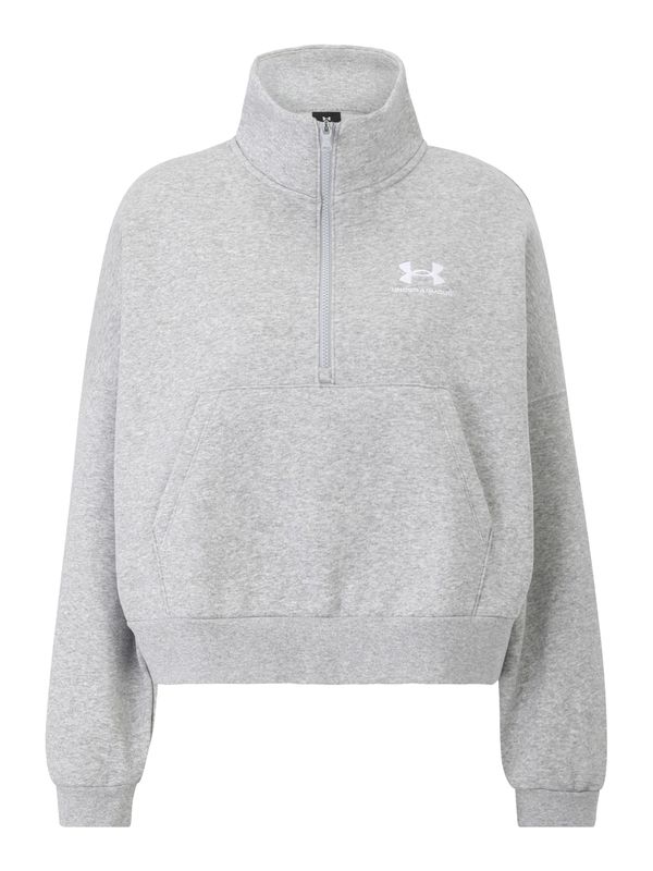 UNDER ARMOUR UNDER ARMOUR Sportska sweater majica  siva / bijela